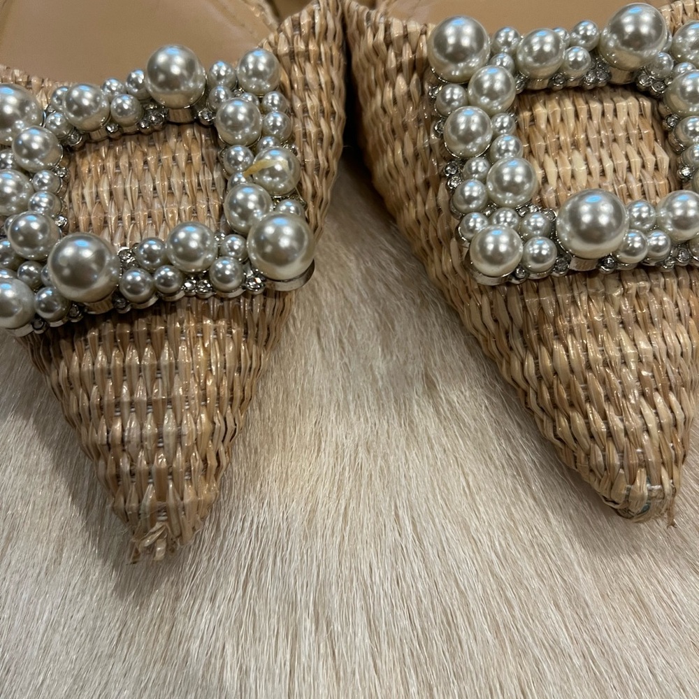 ZARA Raffia Slingbacks, size 8 - Picture 3 of 3